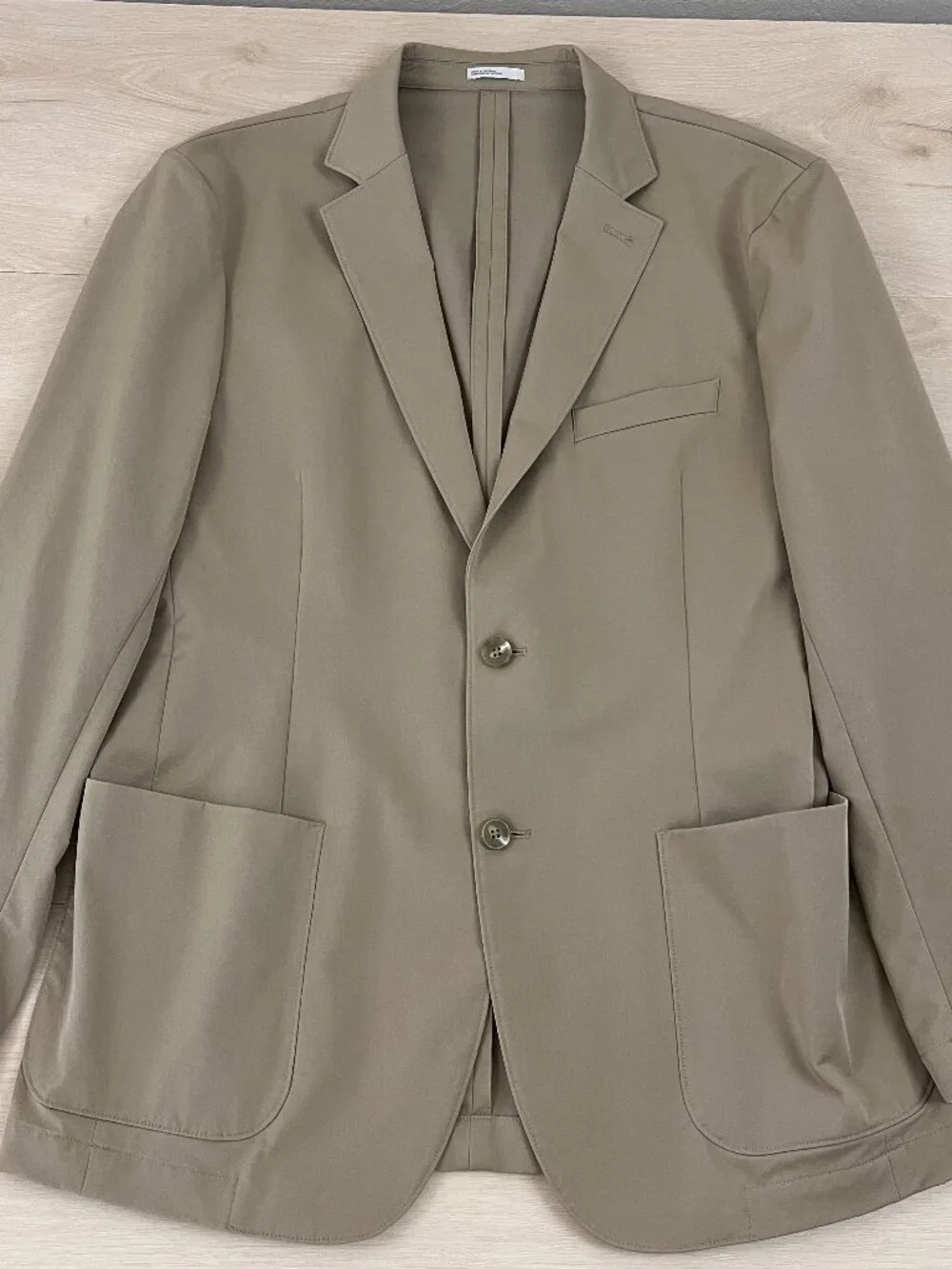 Nordstrom Rack Men's Tan Cotton/Spandex Lightweight Stretchy Sport Coat Size 42R - Picture 9 of 12